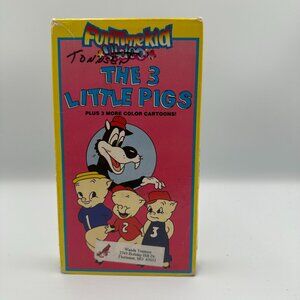 The 3 Little Pigs 1988 VHS FunTimeKid Color Cartoons Classic